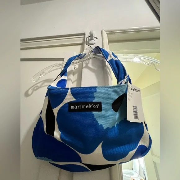 Marimekko blue poppies shoulder bag NWT - Picture 13 of 16